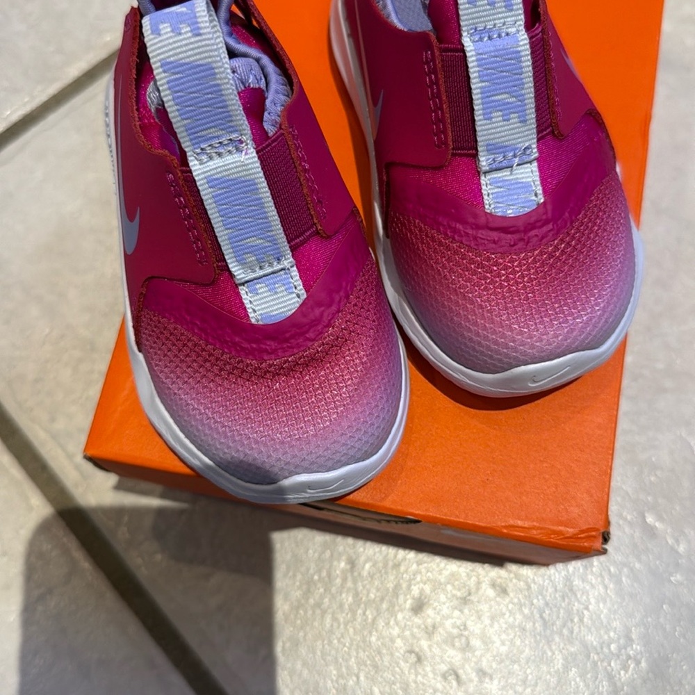 Nike Kids' Flex Runner Pink Slip-On Shoes